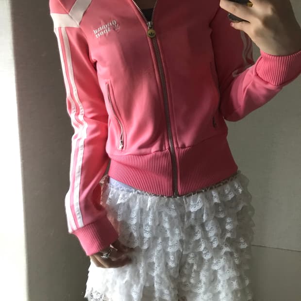 아디다스 연핑크 딱붙 져지