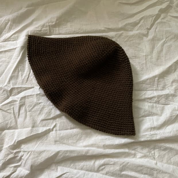 빈티지 니트 버킷햇