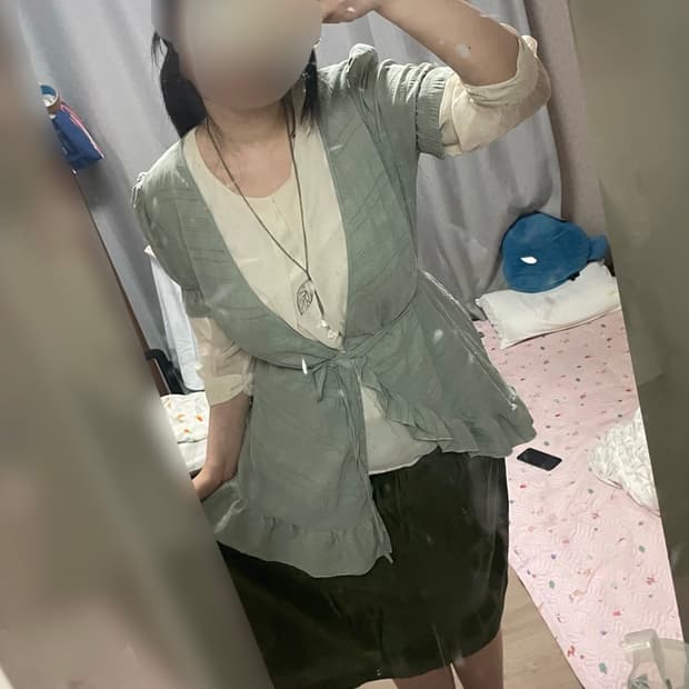 연잎밥 연꽃 빈티지 코디 세트 | 페어리 모리걸 | 랩 도트 민트