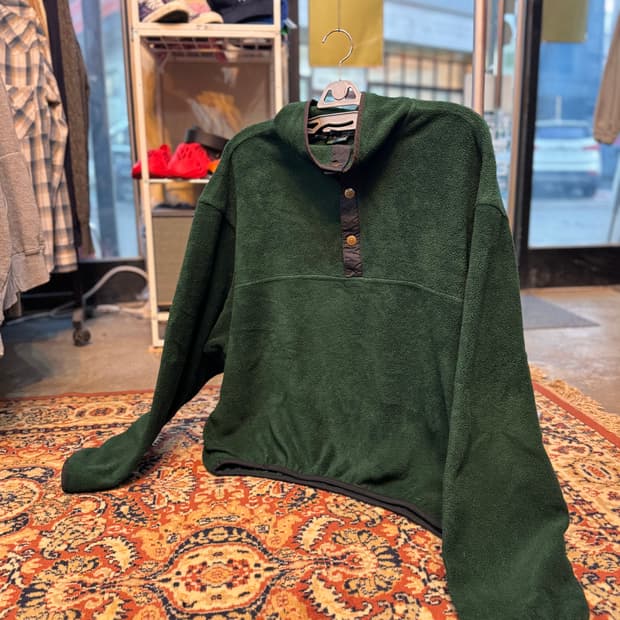 made in USA 빈티지 울리치 플리스 스냅티 "XL" (497)