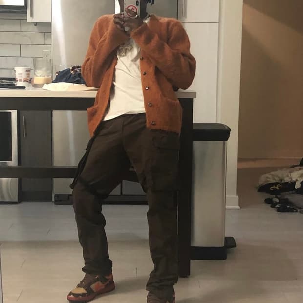 슈프림 모헤어 가디건