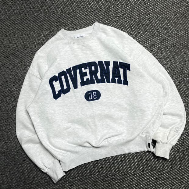 커버낫 빅로고 박시핏 맨투맨y 5223