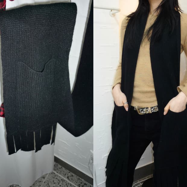 pocket black muffler