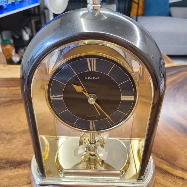 [1990s 빈티지/JAPAN] 세이코 SEIKO 회전추 탁상시계