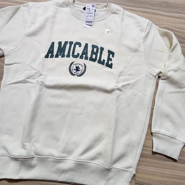 탑텐맨투맨티셔츠아이보리105사이즈