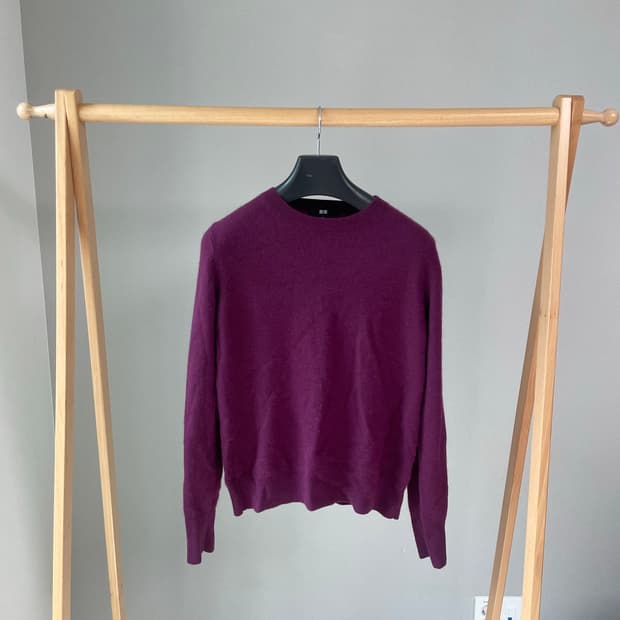 UNIQLO 캐시미어 100% 니트 (버건디)