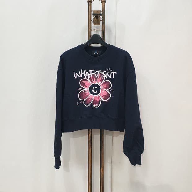 와릿이즌 크롭 맨투맨 (F)