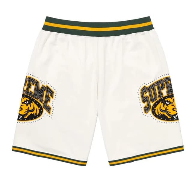 슈프림 스터드 베스킷볼 쇼츠 화이트 - 25SS