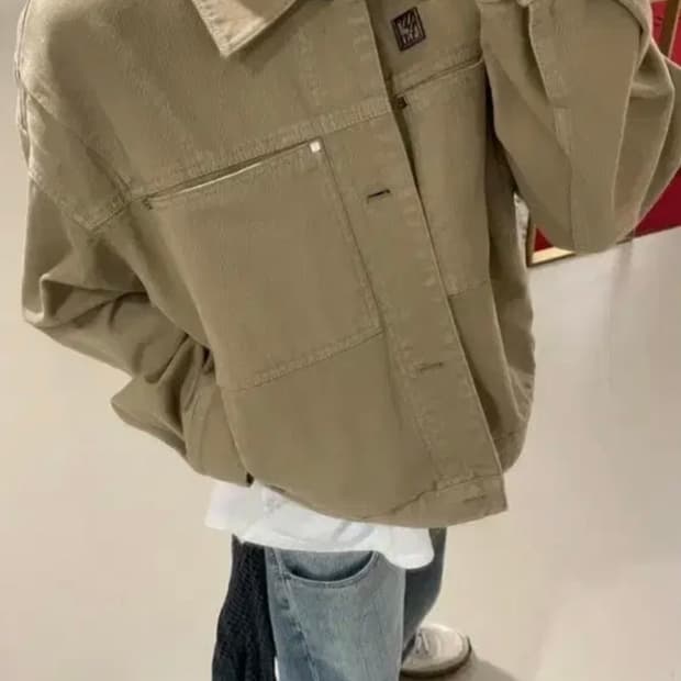 우영미 크롭 데님 자켓 50