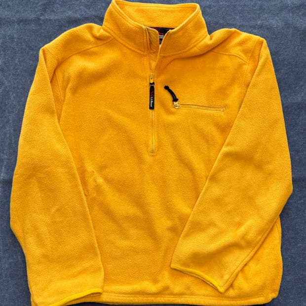 (L) 80s 엘엘빈 헤비 플리스 풀오버 옐로우