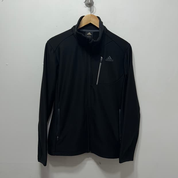 아디다스 블랙 여성 저지 트랙 L /100 