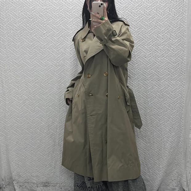 버버리 모던시크 캐주얼 벨티드 트렌치 코트 52 C08529