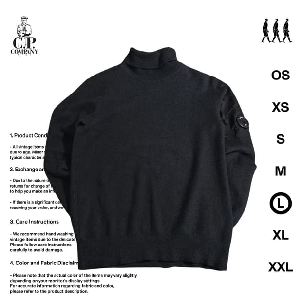C.P. 컴퍼니 렌즈 니트 터틀넥 100사이즈