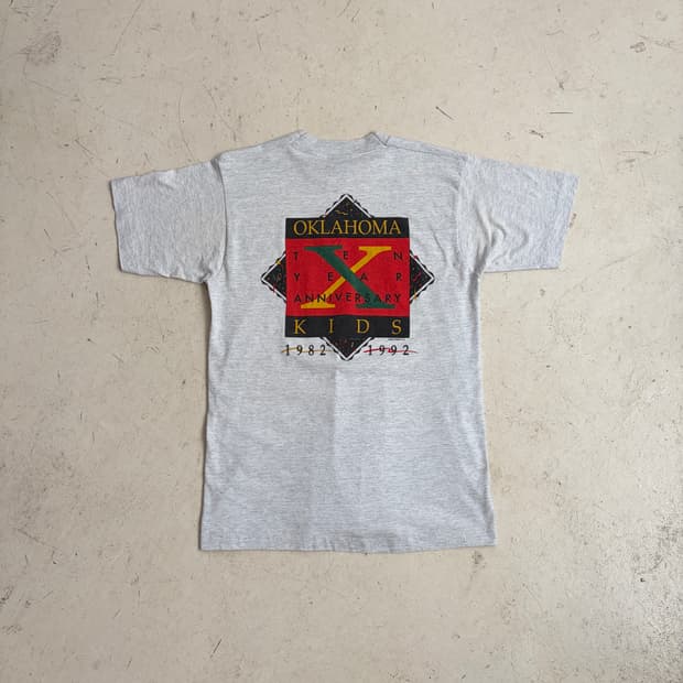 90s USA OKLAHOMA KIDS 빈티지 반팔티 M