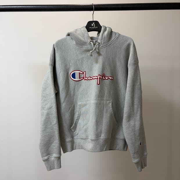 (M) champion 챔피온 리버스위브 블루택 후드티