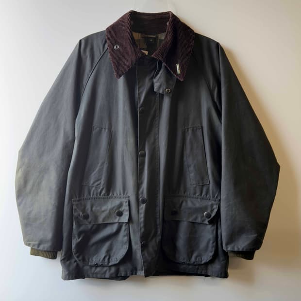 바버 비데일 올리브 왁스 자켓