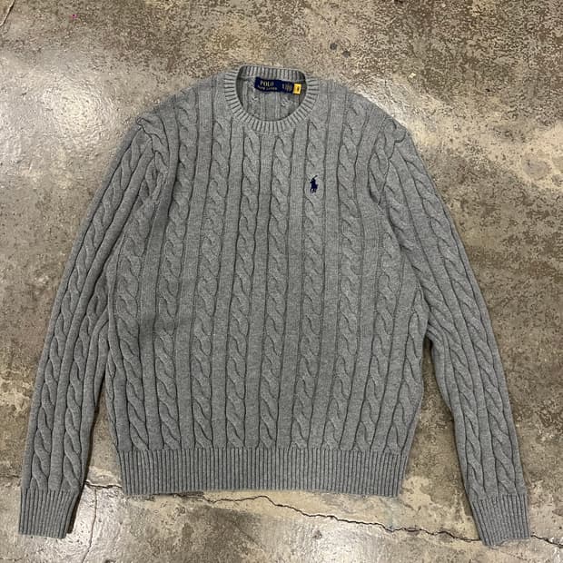 폴로 랄프로렌 꽈배기 니트