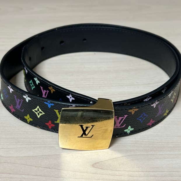 S/S 2003 루이비통X무라카미 타카시 멀티컬러 모노그램 벨트