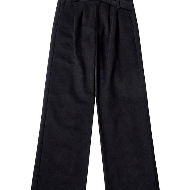 리젤서비스 STRAP HIGH - RISE COTTON TROUSERS