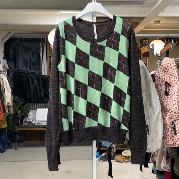 스나오 쿠와하라 모헤어 니트