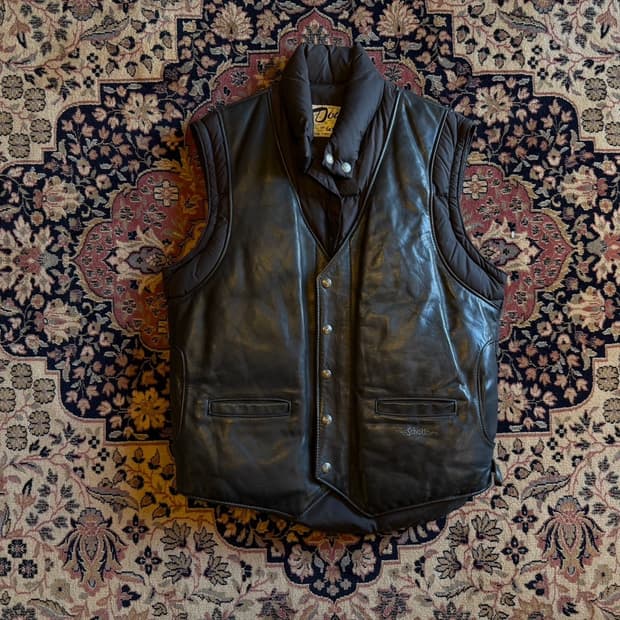 쇼트 구스다운 패딩베스트 남성100