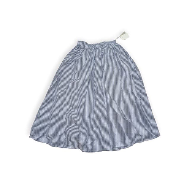 모리걸 스트라이프 블루 밴딩 스커트