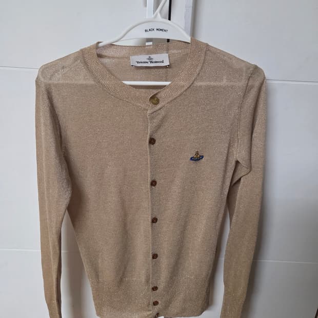 비비안웨스트우드 베아 루렉스 가디건 골드