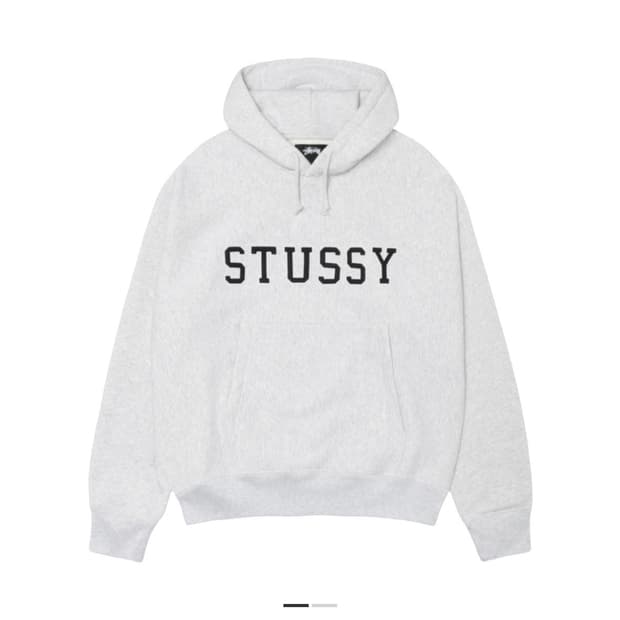 스투시 펠트 아플리케 후드 L 새상품