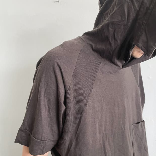 [XL] 디젤 블랙 골드 하프슬리브 후드티