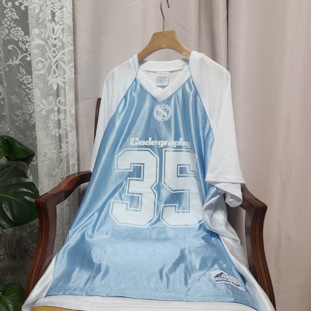 code graphy 35번 메쉬 유니폼 하늘색