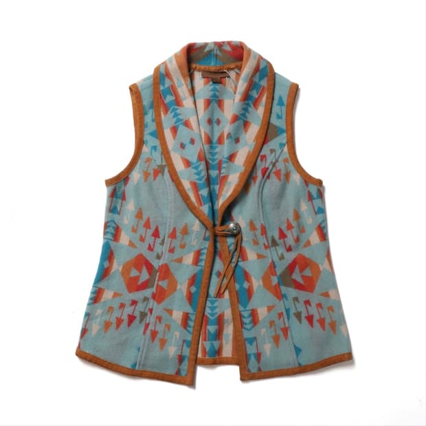 펜들턴 Pendleton Aztec Navajo Shawl Collar 