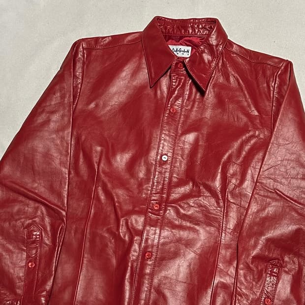 L vtg 레드레더 셔츠 자켓