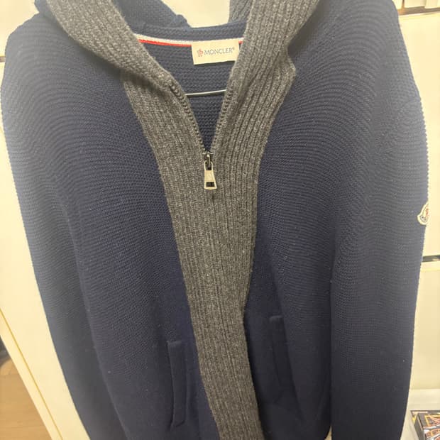 몽클레어 니트 집업 L