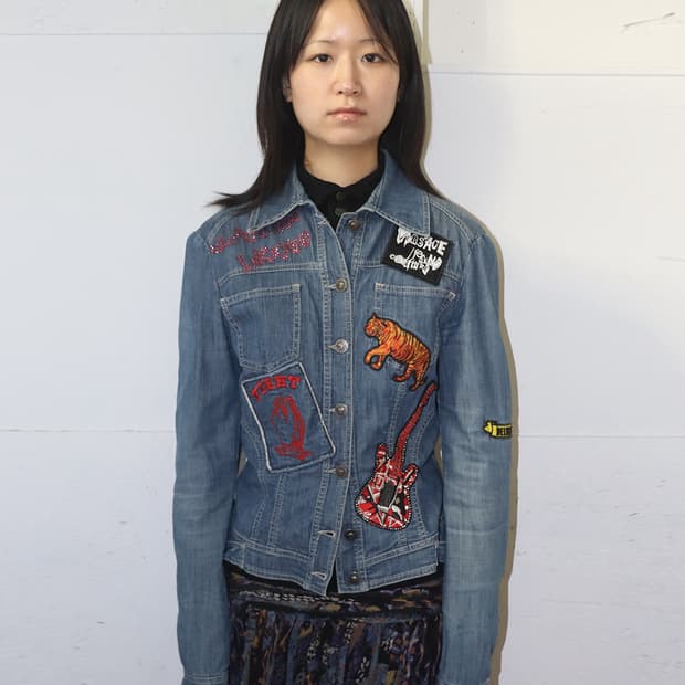 베르사체 빈티지 패치 자켓