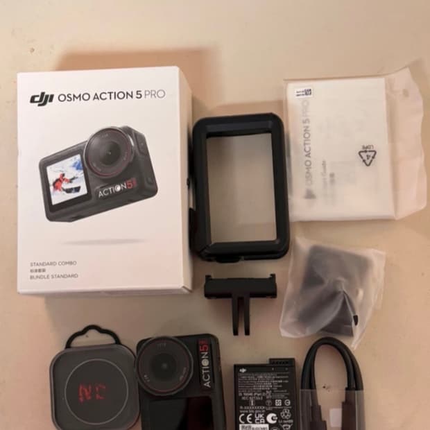 DJI 오즈모 액션5 Pro + nd 필터 풀박스입니다