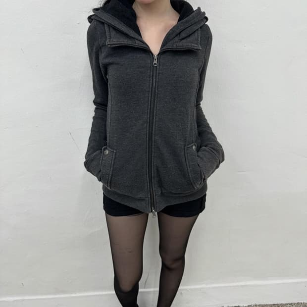 Masion gilfy charcoal double layered hoo