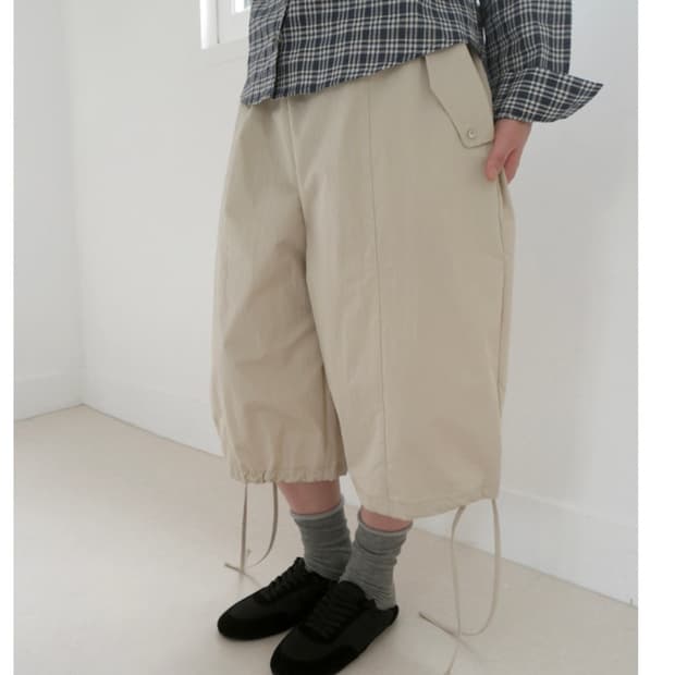 애프터먼데이 스트링 카고 버뮤다 팬츠