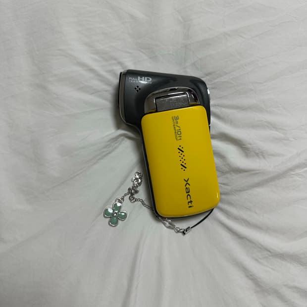 (작례o,옐로우)뉴진스 캠코너 산요 작티 CA100
