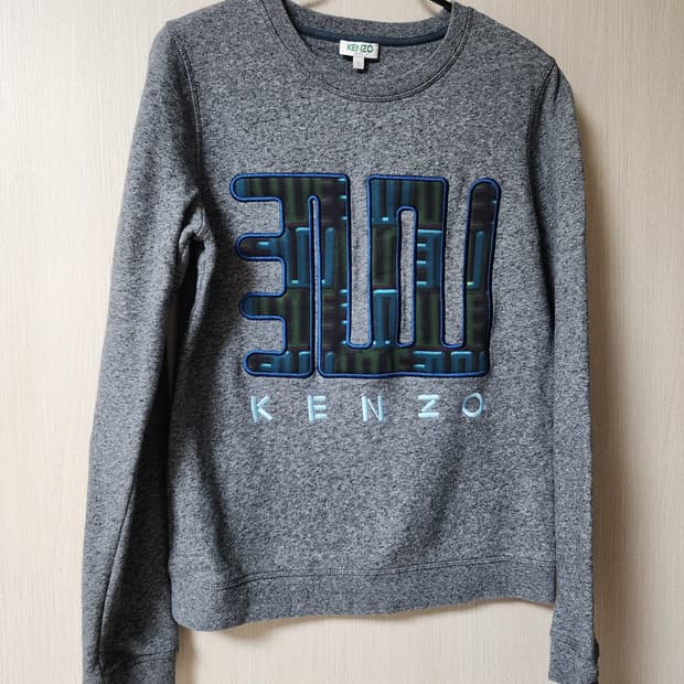 (정품) KENZO 겐조 그레이  러브 맨투맨 티셔츠 S 여성