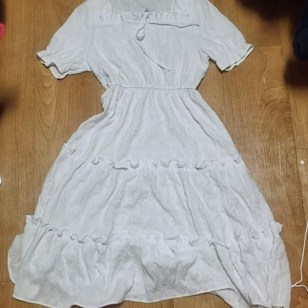 빈티지 모리걸 반팔 원피스 치마