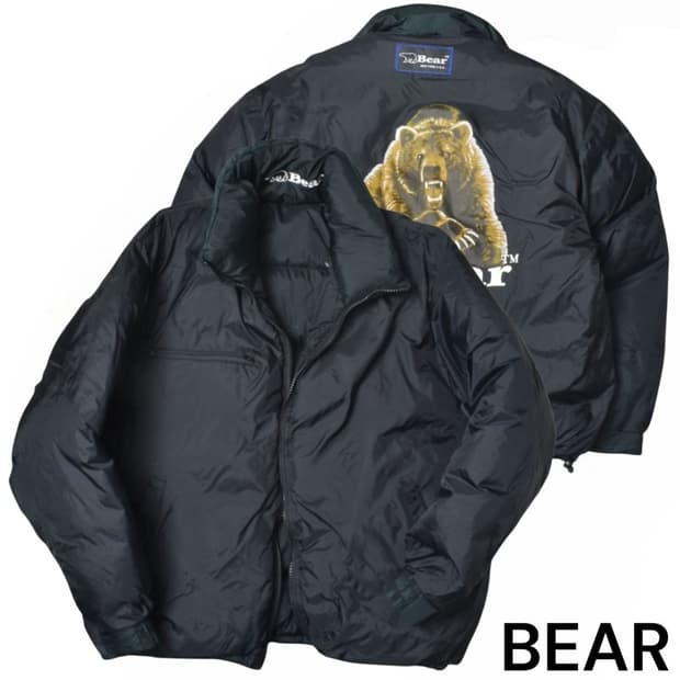 90S 베어 USA 리버시블 패딩 덕다운 자켓 N1269