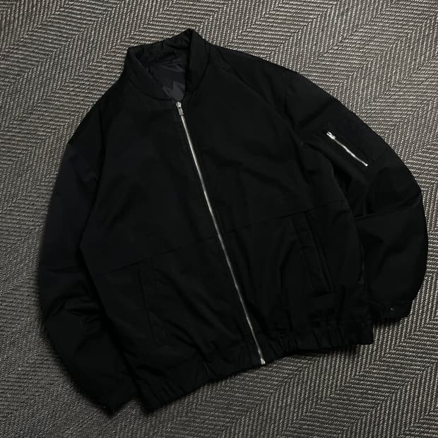 지오지아 신슐레이트 박시핏 패디드 항공 블루종 MA-1 점퍼y 5355