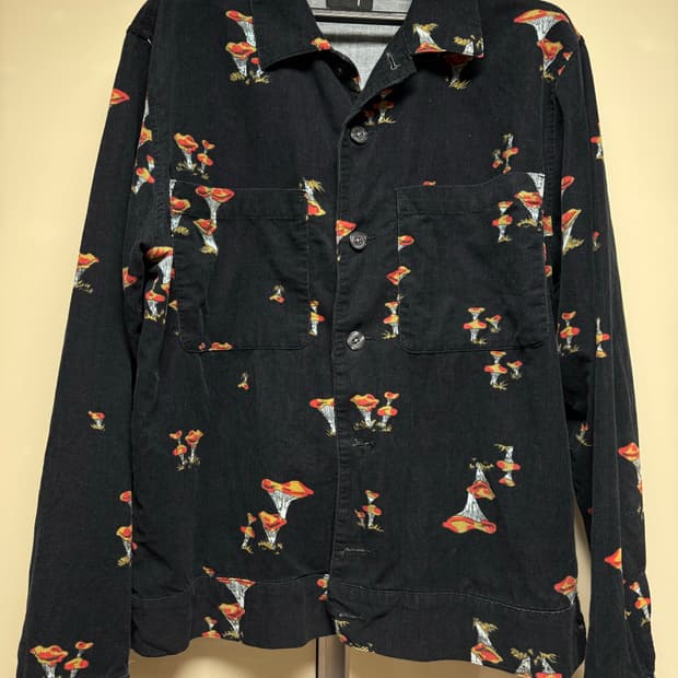 스투시 버섯 머쉬룸 셔츠 자켓