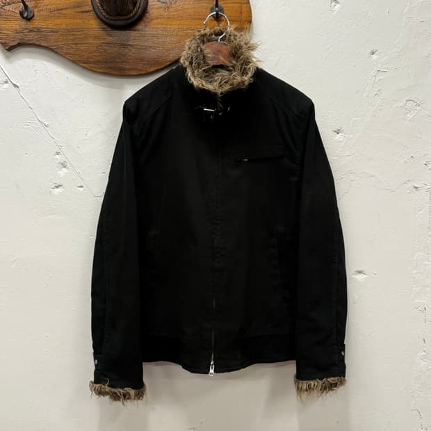 66) HARE Faux Fur Lined Zip Jacket