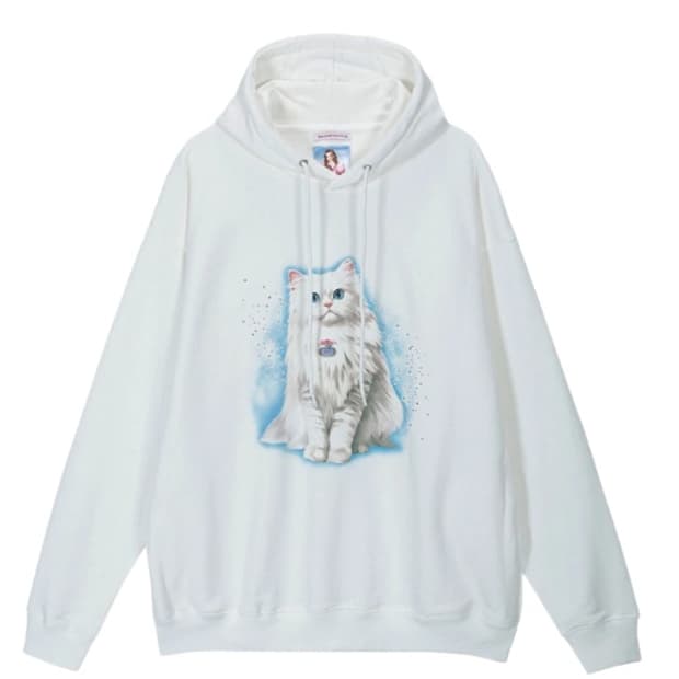 라즈베리파이 트윙클 키티 후드티 화이트