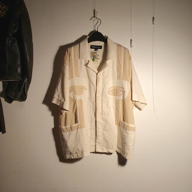 Kidsuper face linen shirt jakcet