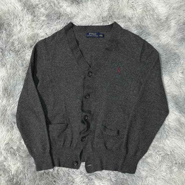 폴로랄프로렌 그레이 가디건 m