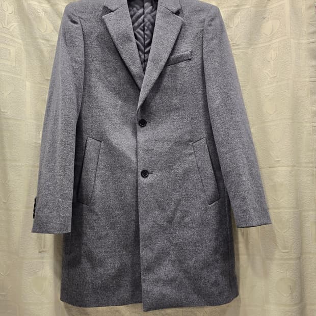 바쏘옴므 BASSO homme 남성 모+캐시미어 회색 코트 95~100