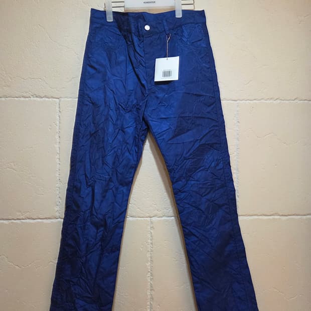 강혁 메탈릭블루 에어백 트라우저 M 새상품