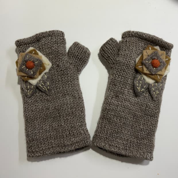 네팔 핸드니트 장갑